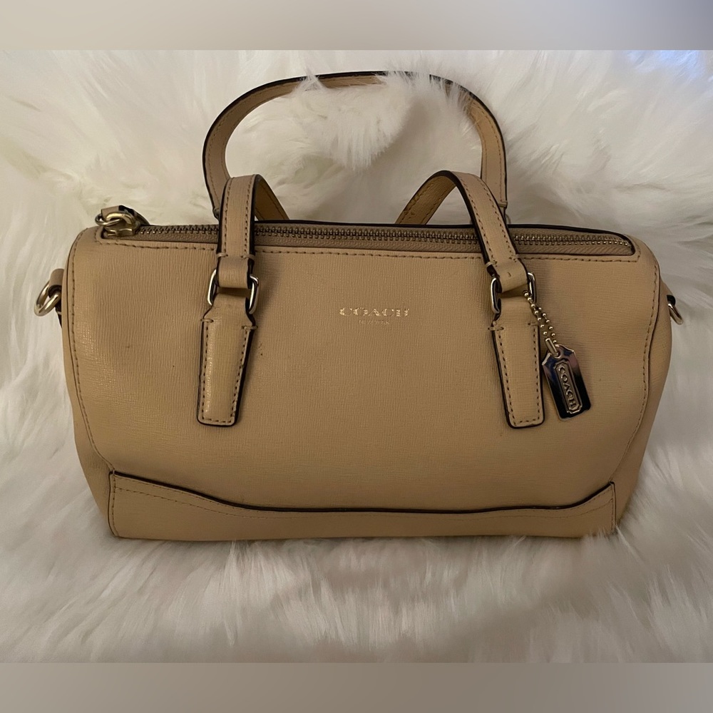 Coach Saffiano Mini Satchel Handbag